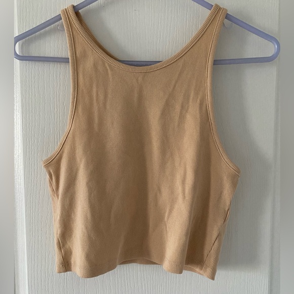 Zara Ribbed Cropped Tank Top - Picture 1 of 2